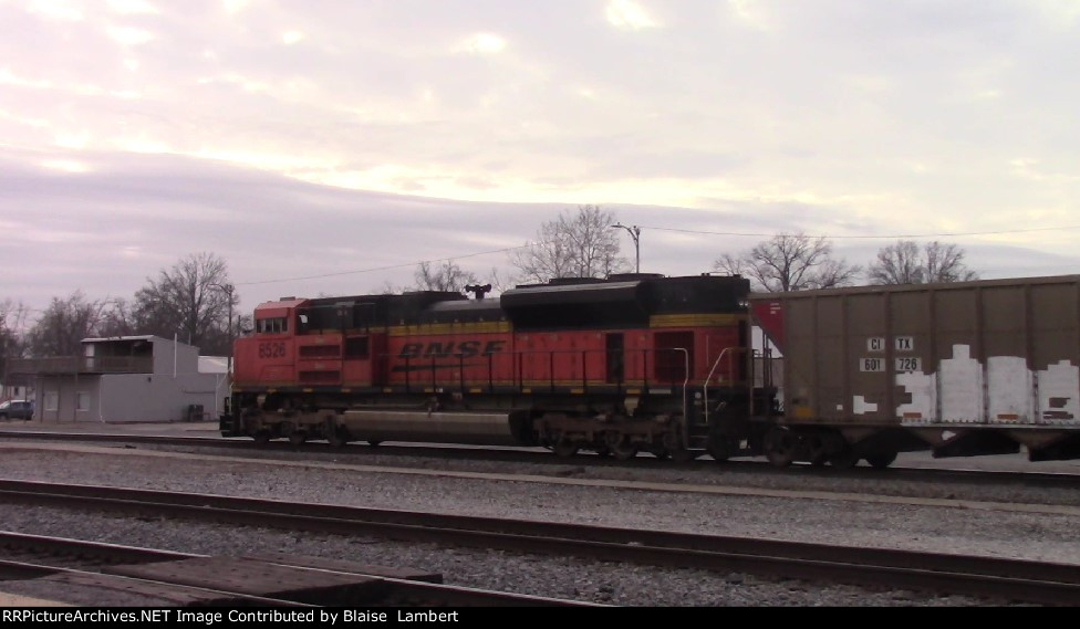 BNSF coal train DPU